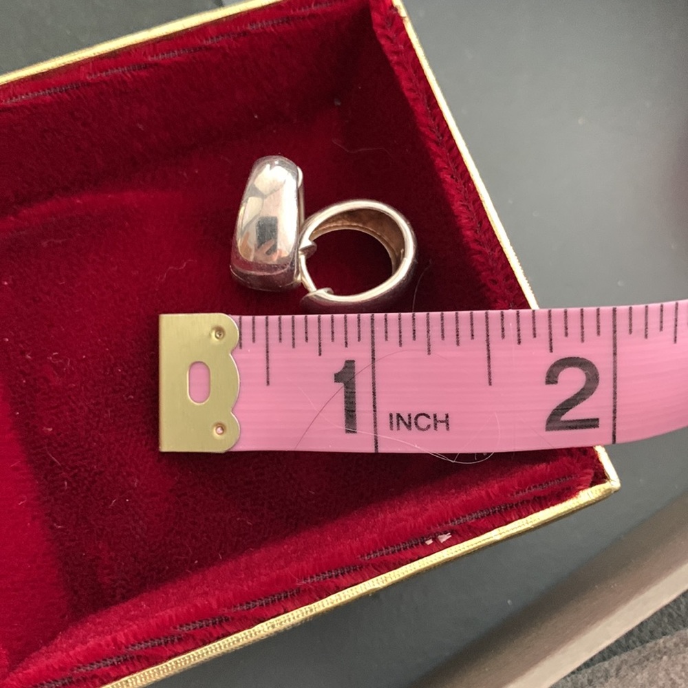 Silver, pierced earrings